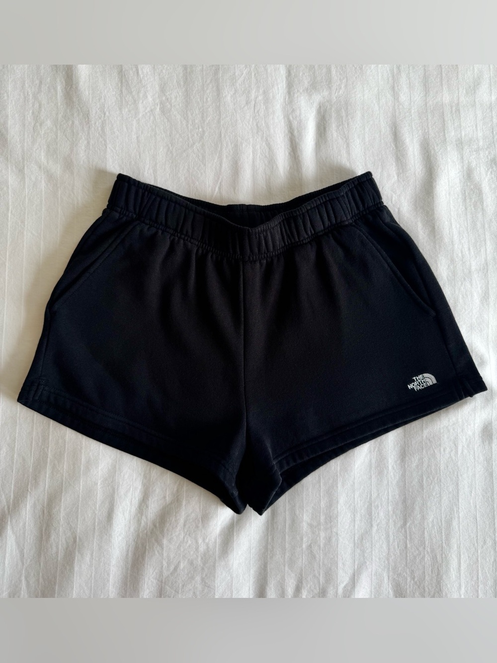 The North Face Women's Black Athletic Shorts with Logo